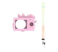 Digital Camera Case Lightweight Cartoon Cute Anti Scratching Non Slip Cover Sleeve for DC403 Camera on The Road, Pink