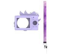 Digital Camera Case Lightweight Cartoon Cute Anti Scratching Non Slip Cover Sleeve for DC403 Camera on The Road, Purple