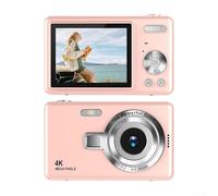 Digital Camera Ccd, 1080p With 96mp Autofocus Sensor, 16x Zoom Lens And 2 4 Inch Ips Screen For Vlogging And Photography Use(Pink)