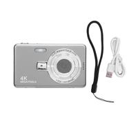 Digital Camera Compact Small Portable High Resolution 2.4inch 50MP 16x Zoom 4K Video Recording Rechargeable Travel Camera for Kids Teens Beginners ABS Black (No Memory Card)
