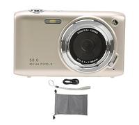 Digital Camera, Digital Camcorder for Photography, Smart Camera with 2.88 inch Screen, 58MP 4K HD 16x Zoom Fixed Focus Macro Timing (Gold)