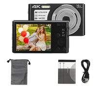 Digital Camera, Digital Camera with 16X Digital Zoom 48MP 2.8 Inch 4K Camera for Teens Beginners (Black)
