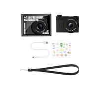 Digital Camera Dual-Lens Travel Vlogging Camera with 64GB SD Card Mini Compact Students For Teenagers Camera V3U6 Beginners