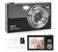 Digital Camera FHD 1080P 68MP Camera with 32G Card 2.8 Inch LCD Screen 16X Digital Zoom Digital Camera with Battery Portable Simple Digital Camera for Children Student Teenager Beginners