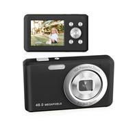 Digital Camera, FHD 1080P Compact Camera with 32GB Card，48MP Camera 2.4'' LCD 16X Digital Zoom for Kid Student Children Teen Girl Boy(Black)
