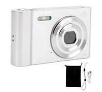 Digital Camera, FHD 4K 48MP Point and Shoot Digital Camera for Kids with 16X Digital Zoom, Anti Shake Compact Small Video Camera for Teens Boys Girls Beginner Kids Gift (Silver)