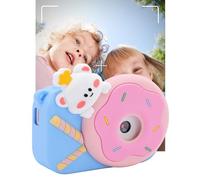 Digital Camera for Kids Teens Girls Boys, Cartoon Photo Frames Camera with Dual Lens Autofocus, FHD 1080P Camera, Compact Camera with 6 Filters (Blue)