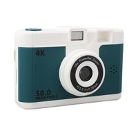 Digital Camera for Photography, 1080P Vlogging Camera, 50MP Front Rear Dual Cameras, 8X Digital Zoom Compact Retro Camera with 2.4 Inch Screen, 800mAh Battery (Green)