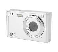 Digital Camera for Photography, 4K 50MP Vlogging Camera, Autofocus 16X Digital Zoom, Point and Shoot Digital Camera, for Teens Adult Beginner (Silver)