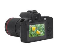 Digital Camera for Photography, 4K 64MP WiFi Vlogging Camera for YouTube with Lens Hood, Front and Rear Cameras, 16X Digital Zoom, 4800mAH Battery, Hot Shoe Interface (32G)