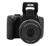 Digital Camera for Photography, 4K 72MP 12X Digital Zoom Autofocus Vlogging Camera, 3.0'' HD IPS Display, Telescopic Lens, Anti Shake Compact Micro SLR Camera with Battery