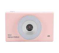 Digital Camera for Photography, 4K HD Digital Point and Shoot Camera with Fill Light, 8X Zoom Anti Shake Retro CCD Digital Camera for Teens Adults Kids (Pink)