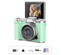 Digital Camera For Photography, 4K Vlogging Camera 180° Flip Screen 16X Digital Cameras Filter CCD T3Y4 Compact Zoom Camera