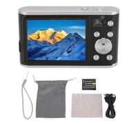 Digital Camera for Photography with 16X Optical Zoom, 4K Vlogging Camera for YouTube with Autofocus, 48MP Compact Travel Camera with Battery, USB Connection to PC (Black)