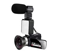 Digital Camera For Video Recording WIFI Outdoor Night Vision IR Vlog Camcorder Rotate Touch Screen Selfie Recorder Photographic Takes Sharp Smooth(128 SD Card,Set 5)