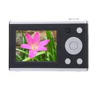 Digital Camera, Front and Rear 48MP Camera, 1080P HD Video Recording Camera with 2.4in IPS Screen, Fill Light, Automatic AI Focusing (Black)