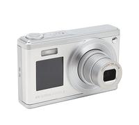 Digital Camera Front and Rear Dual IPS HD Screen, Ultra Clear Macro Shooting, 10X Optical Zoom 6X Digital Zoom, Front Eye Display Freely Switch, Built-in Fill Light (Silver)