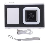 Digital Camera Front Rear 48MP 2.4in IPS Screen Video Camera with Fill Light for Daily Travel (Black)