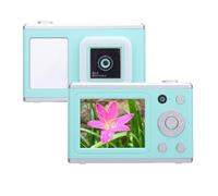 Digital Camera, HD 1080P Camera for Photography, 48MP CCD Video Camera, Front Rear Dual Cam, Selfie Mirror, LED Fill Light, 2.4in Screen Compact Camera for Teens Adults (Green)