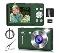Digital Camera, Kids Camera, Point and Shoot FHD 1080P Digital Cameras with 16X Zoom, Face Detection, Smile Capture, Anti-Vibration, for Boys Girls Teens Gifts