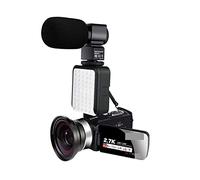 Digital Camera, Night Vision 2K Camcorder 16X Zoom Infrared Vlog Video Camera For 2.7K 30MP Portable Digital Recorder Live Streaming(With 128G SD Card,MIC LENS LIGHT)