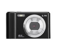 Digital Camera, Portable 8X Zoom Student Digital Camera 2.7K 48MP for Daily Recording (Black)