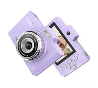 Digital Camera, Portable CCD, Dual Lens HD Retro Student Camera, 700MAh Battery 2.8 Inch IPS Display TF Card Storage for OTG Transfer(Purple)
