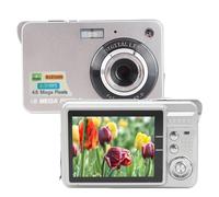 Digital Camera, Silver Auto Focus Digital Camera, Anti-Shake, 2.7 Inch TFT Screen, 48MP 8x Digital Zoom, Automatic Light Sensitivity for Travel for