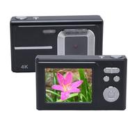 Digital Camera, UHD 1080P 48MP 16X Zoom Anti Shake Point and Shoot Small Camera with 2.4 Inch Screen, Compact Travel Video Camera for Photography (Black)