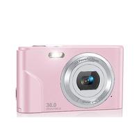 Digital Camera Vlogging Camera Zoom LCD Screen Compact Portable Mini Cameras For Students, Teens(Pink)
