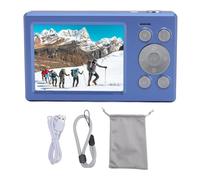 Digital Camera with 2.8 Inch and 1.4 Inch Dual Screen, HD 1080P 16x Zoom Retro Student Camera for Teens Boys Girls, Portable Digital Camera with Anti Shake and Smile (Blue)