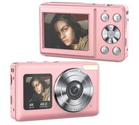 Digital Camera | with Dual Screen for Selfies | 48MP Kids Digital Camera with 18X Zoom | Autofocus 4K Vlogging Video Camera for Beginners | Anti-Shake Digital Cameras for Teens, Adults