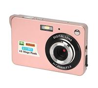 Digital Cameras for Photography, 4K 48MP Vlogging Camera, Pocket Camera with 2.7in LCD Display 8x Zoom, Anti Shake Continuous Shooting, for Adult Seniors Beginner (Pink)