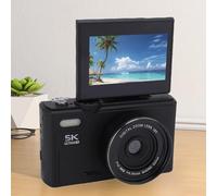 Digital Cameras for Photography 5K - 75MP Vlogging Camera for YouTube WiFi, UHD Autofocus Vlog Camera 3 Flip Screen with 18X Zoom, Travel YouTube Compact Camera (128G)