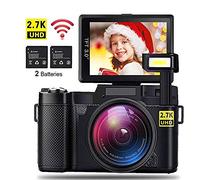 Digital Cameras, Full 1080P 24M 4X Zoom Compact Digital Camera with 3.0 Inch LCD Monitor, 180° Wide Angle Portable Camcorder Support 32G TF Card for Adult, Seniors,