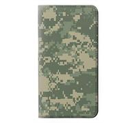 Digital Camo Camouflage Graphic Printed PU Leather Flip Case Cover For LG Q7
