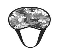 Digital Camo Print Blackout Sleep Mask - Side Sleeper Eye Cover, Soft Comfort, Perfect for Travel, Meditation