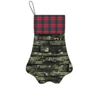 Digital Camo Print Christmas Dog Paw Pet Sock Holiday Fireplace Decor Xmas Seasonal Supplies Gift