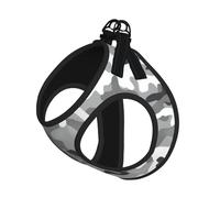 Digital Camo Print Dog Harness Vest for Small Pets L | Small Sized Leash Set Soft Light Puppy Breathable Mesh Reflective Training Walking Adjustable Circumference