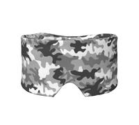 Digital Camo Print Sleep Eye and Ear Muffs Mask - Adjustable Yoga Travel Headband, Keep Warm Shading Comfortable Aid