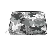 Digital Camo Printed Cosmetic Organizer, Shockproof Beauty Case Featuring Wide Zipper Opening for Travel