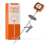 Digital Candy Thermometer with Pot Clip, 10" Long Stainless Steel Probe, Instant Read Kitchen Thermometer for Cooking, Baking, and Candy Making