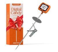 Digital Candy Thermometer with Pot Clip, 10" Long Stainless Steel Probe, Instant Read Kitchen Thermometer for Cooking, Baking, and Candy Making