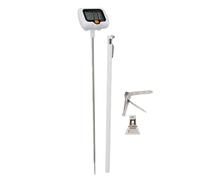 Digital Candy Thermometer with Pot Clip Stainless Steel Probe 180 Degree Rotating for Deep Fry BBQ Grilling, Auto Shut Off 15 Mins, Temp Range 50°C to 300°C 58°F to 572°F