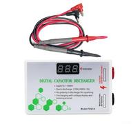 Digital Capacitor Discharger Tool for High-Voltage Safety Testing, 10-1000V Fast Discharge, Non-Polarity Detection, Built-in Voltmeter (10-500V DC/AC),(Blue)