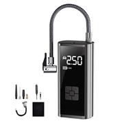 Digital Car Air Pump - Cordless Tire Inflator - with Outdoor Lighting Function Digital Portable Air Compressor for Protecting Tires from Damage