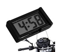 Digital Car Clock, Silent Stick on Dashboard Clock with Large LED Display, car interior accessories, for Auto, Truck & Motorcycle, Classic, Old Cars (Black)