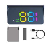 Digital Car Speedometer - Universal Mode GPS HUD with and Altimeter, Smart Display Projector for Dashboard, Speed Display and Oversize Clock for SUV, Approx