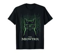 Digital Cat Code - Funny Tech Cat Design with Pixel Style T-Shirt