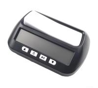 Digital Chess Clock Timer for Tournament Play - Compact Countdown/Count-Up Stopwatch with Dual Settings, Alarm, and Memory Functi(Black)